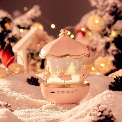 Bunny Carousel Night Light Projector